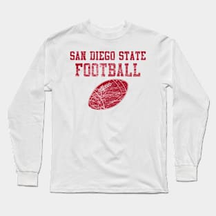 Vintage San Diego State Football Long Sleeve T-Shirt